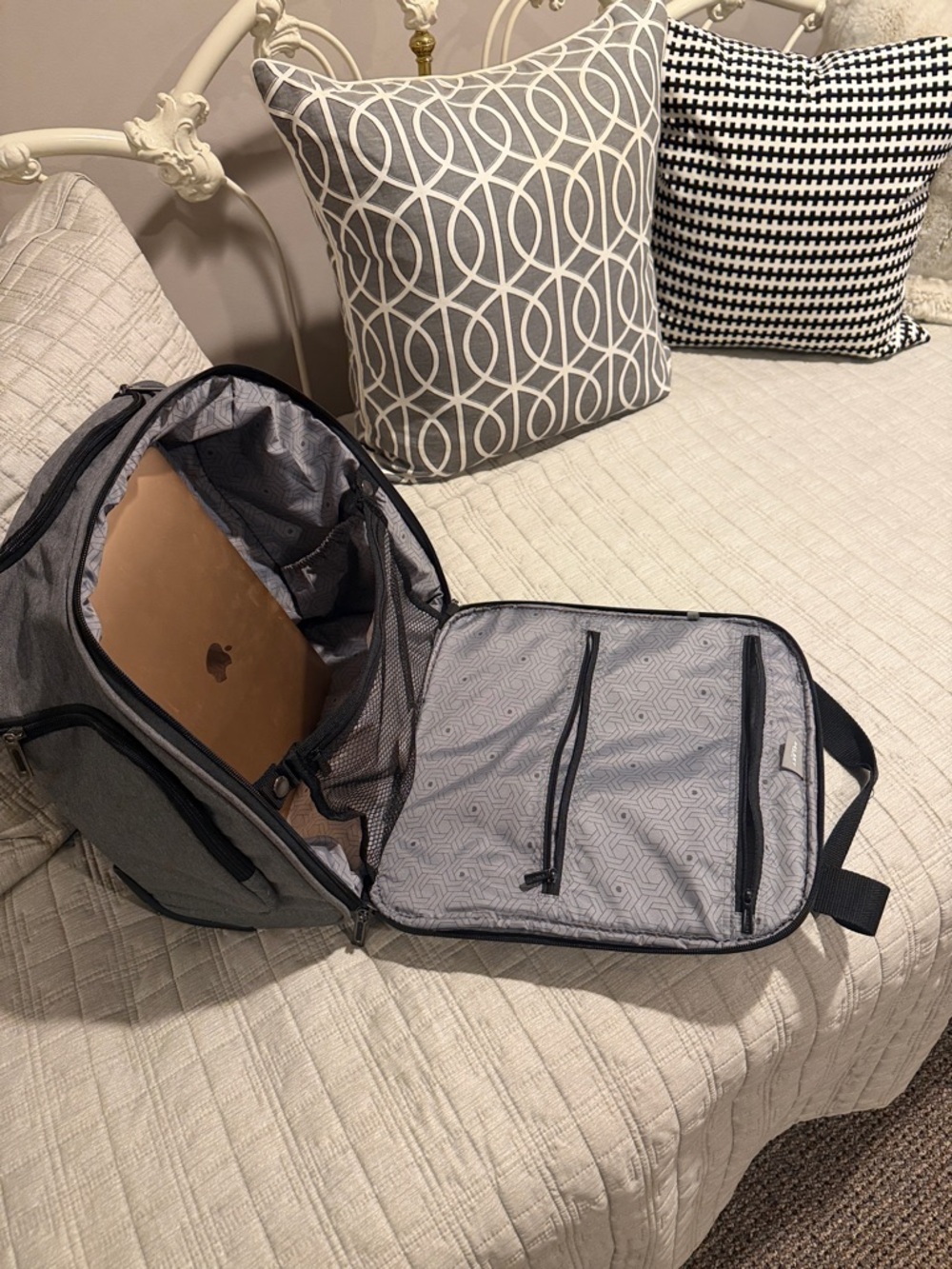 Delsey Paris Depart 2.0 Gray Under-Seat Travel Bag with Multiple Pockets, Wheels - Picture 16 of 16